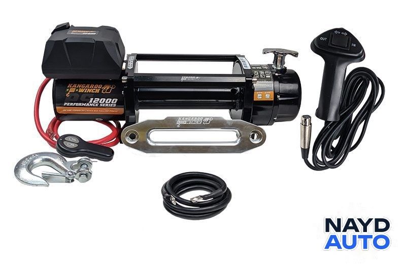 KangarooWinch K12000PS NR 12V без въже с алуминиев водач