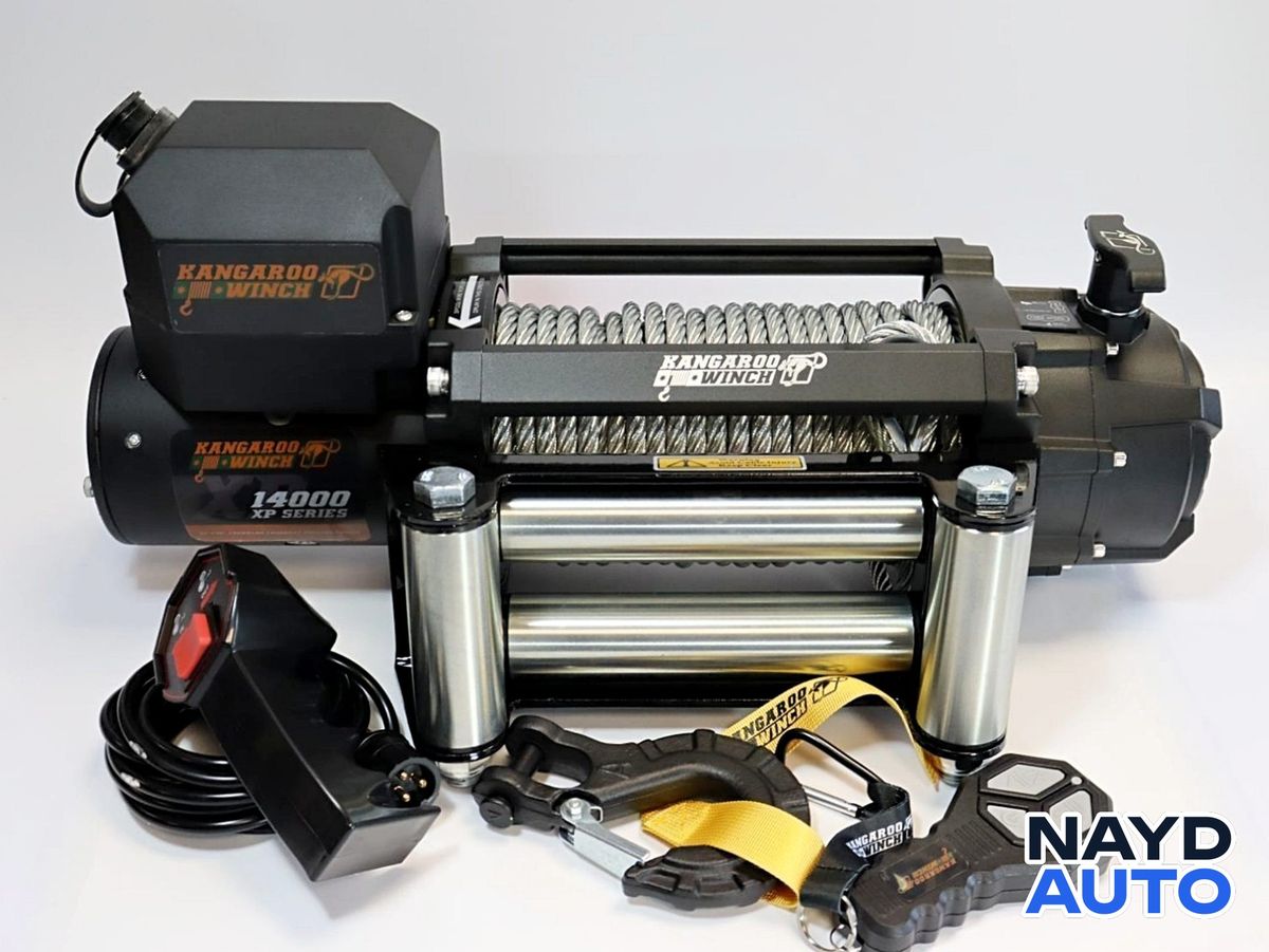 Лебедка KangarooWinch XP 14000 със метално въже Кенгуру Уинч 24V — снимка 3