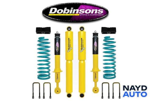 Усилено окачване +50 mm DOBINSONS за NISSAN Navara D40 2004 – 2014 с подложки за ресьори