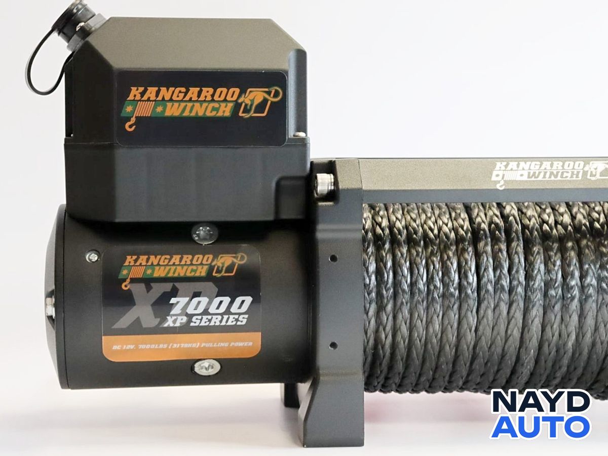 Лебедка KangarooWinch XP 7000 със синтетично въже — снимка 3