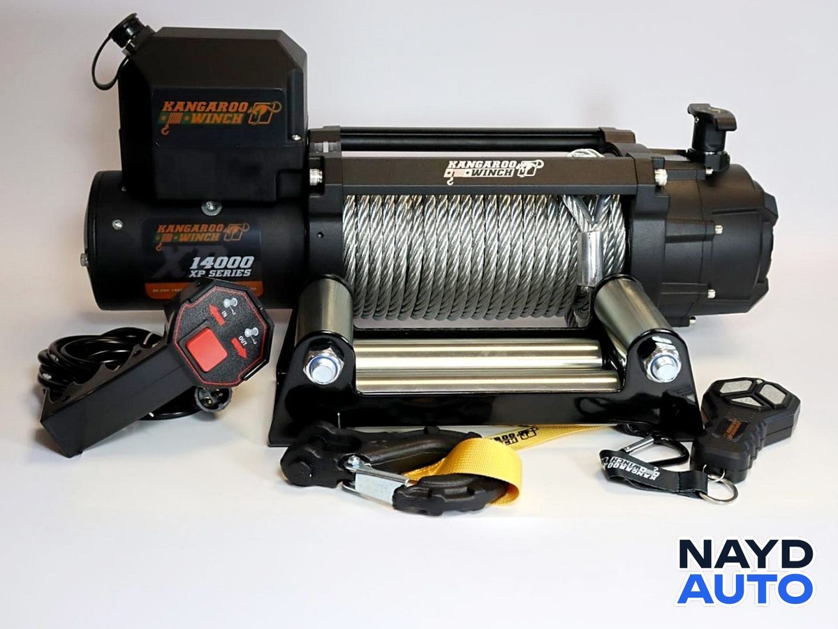 Лебедка KangarooWinch XP 14000 със метално въже Кенгуру Уинч 24V — снимка 2