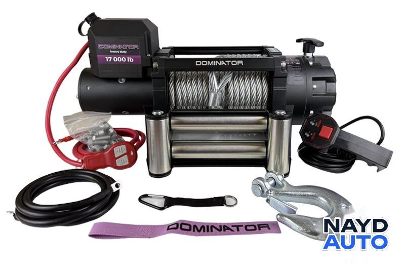 Лебедка DOMINATOR D20000HD с метално въже 24V