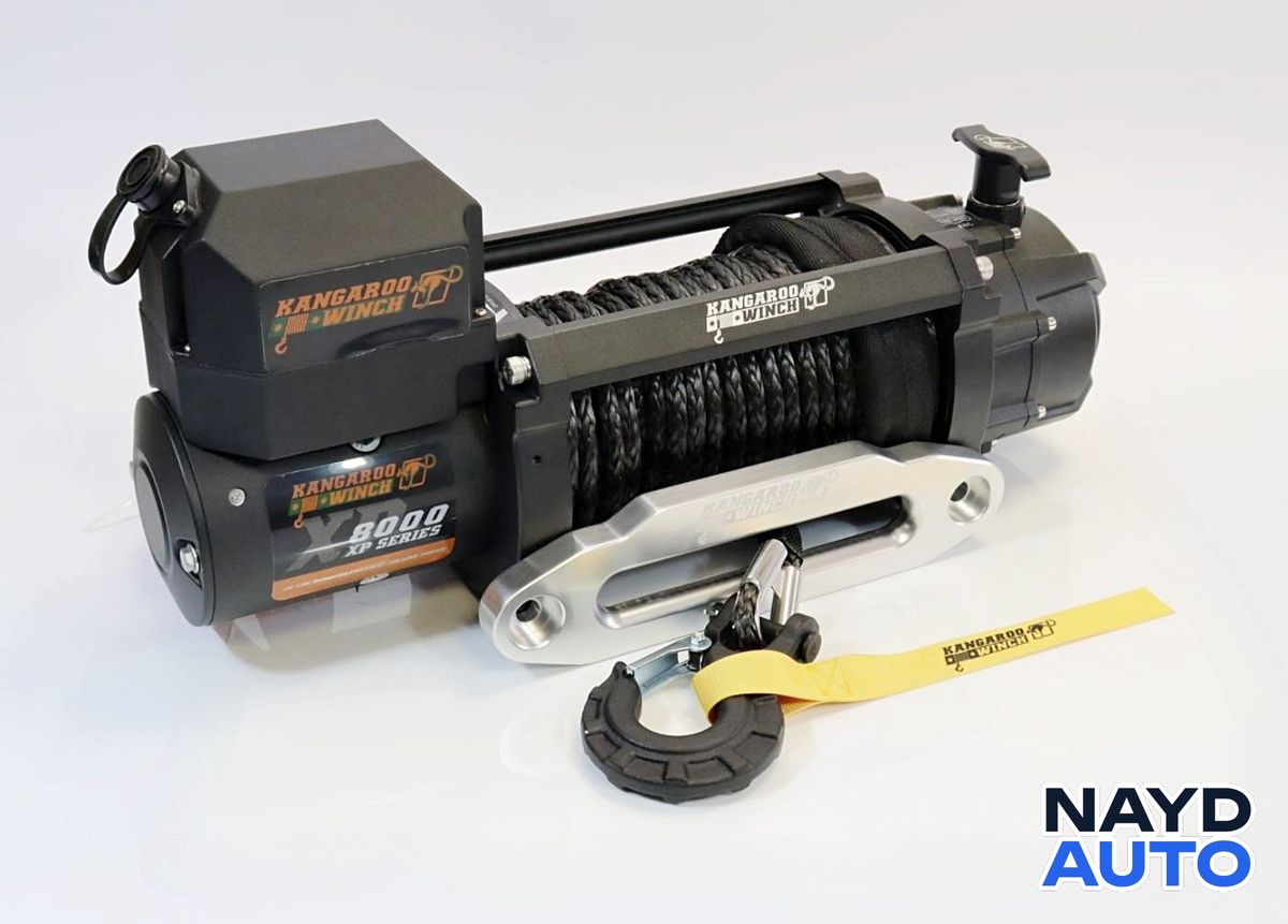 Лебедка KangarooWinch XP 8000 със синтетично въже — снимка 3