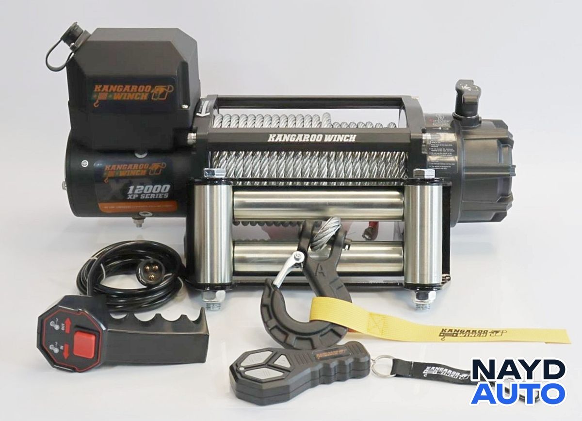 Лебедка KangarooWinch XP 12000 с метално въже Кенгуру Уинч