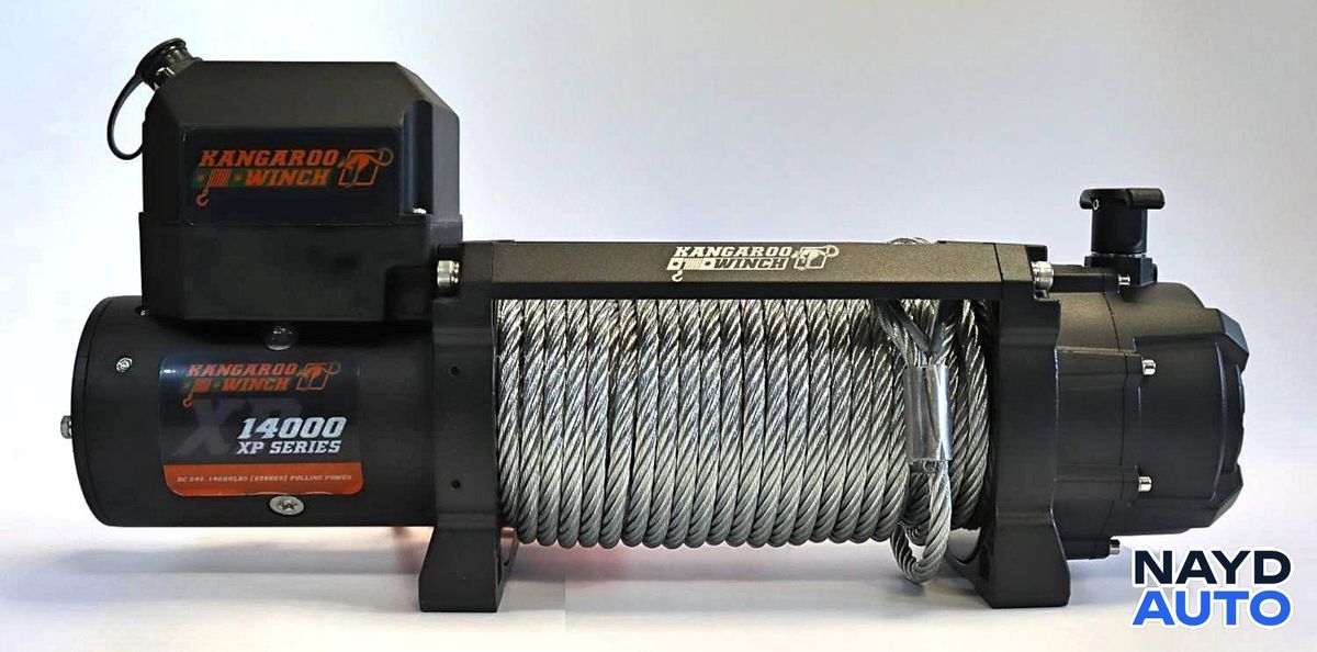 Лебедка KangarooWinch XP 14000 със метално въже Кенгуру Уинч 24V — снимка 4