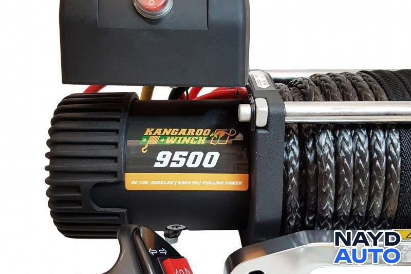 Лебедка със синтетика Кенгуру Уинч K9500 SR Power Speed – мощна, бърза — снимка 5