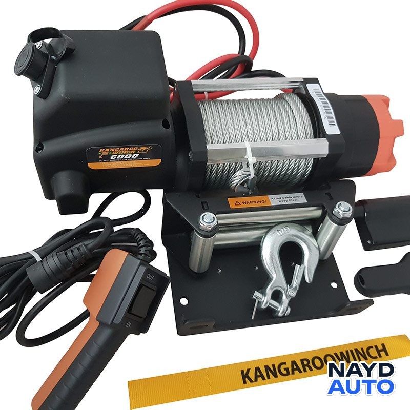 Лебедка за малки джипове KangarooWinch К6000E 12V — снимка 2