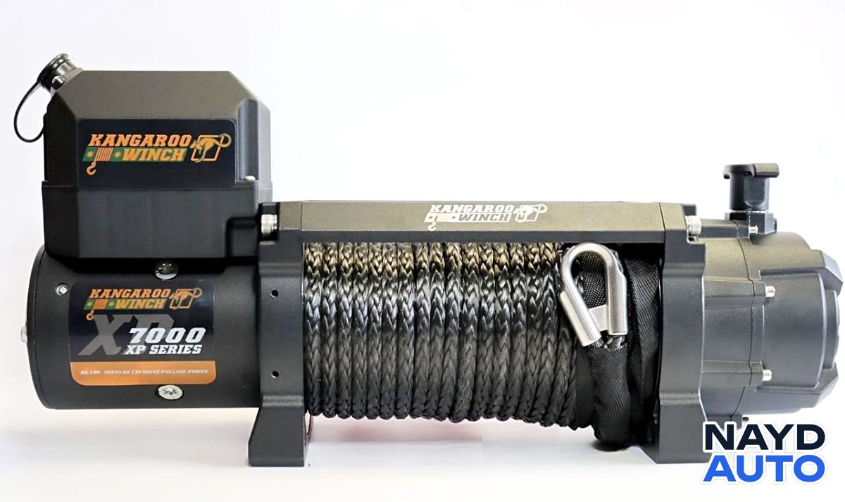 Лебедка KangarooWinch XP 7000 със синтетично въже — снимка 2