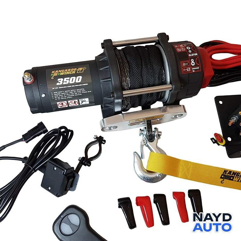 лебедка KangarooWinchK3500SR 12V — снимка 3