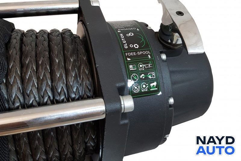 Лебедка със синтетика Кенгуру Уинч K9500 SR Power Speed – мощна, бърза — снимка 3